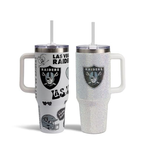 Image of The Memory Company Officially Licensed 2-Pack Game Day Tumblers Team Spirit /Bling, Las Vegas Raiders