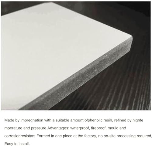 Separador de baño impermeable con madera tratada y extensión de protección para urinario de pie 7