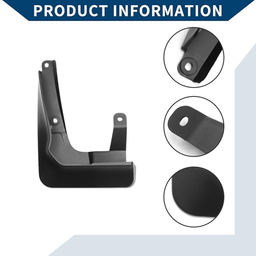 Image of Mud Flaps Splash Guards W /Mount Accessories for Audi A6L Sport 2019-2023 Front and Rear Mud Guards 1 Set