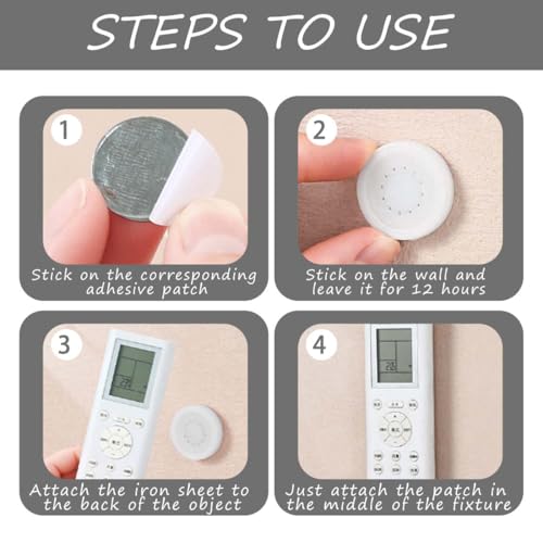 6 Stück Fernbedienung Halterung Wand, Selbstklebende Magnethalterung ohne Bohren, Fernbedienung Wandhalterung Aufbewahrung für TV/Klimaanlagen/Garagentore