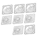 Gimiton 8Pack 12 Degree Slope Leg Mounting Plates Furniture Leg Attachment Plates with Screws M8 Thread for Furniture Sofas Couches Seats Set of 8 with 32 Screws (8Pack)