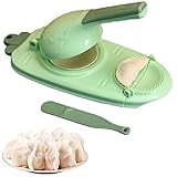 🥟【Hochwertiges Material】 Die Knödelherstellungswerkzeuge bestehen aus lebensmittelechtem PP-Material, das umweltfreundlich, BPA-frei, antihaftbeschichtet und sicher in der Anwendung ist. Dieses Produkt ist 27,5 cm lang, 12,5 cm breit und 8 cm hoch.