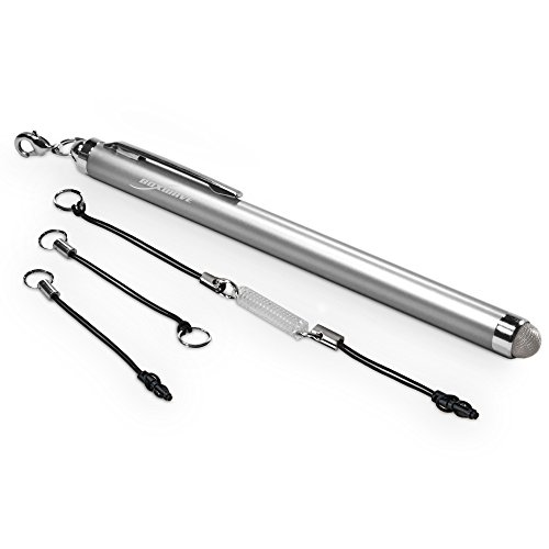 BoxWave Stylus Pen Compatible with iPad (1st Gen 2010) - EverTouch Capacitive Stylus, Fiber Tip Capacitive Stylus Pen for iPad (1st Gen 2010), Apple iPad (1st Gen 2010) - Metallic Silver