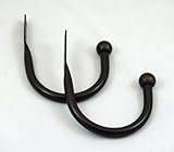 Urbanest Steel Drapery Holdbacks, Set of 2, 5 Colors Available (Bronze)