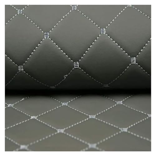 Tissu simili cuir pour housse de siège voiture et grand canapé gris