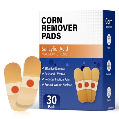 40% Salicylic Acid Corn Removers Pads for Feet & Toes - Max Strength Medicated Treatment -