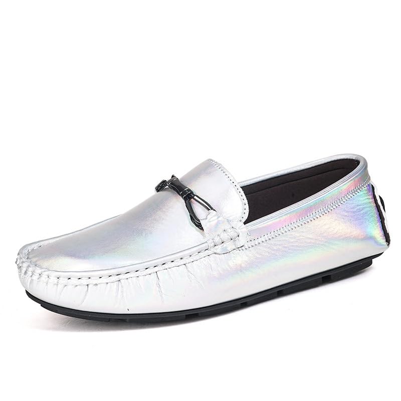 Loafers for Men Round Toe Faux Leather Driving Style Loafer Flexible Lightweight Slip Resistant Casual Slip-on2