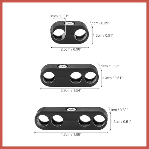 ACROPIX 12 peças 7 mm 8 mm separador de vela de ignição de motor de carro separadores de fio de igni