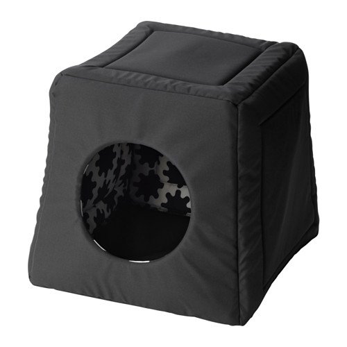 IKEA Lurvig Cat Bed House Black