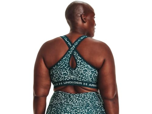 Image of Under Armour Crossback Mid Impact Heather Bra