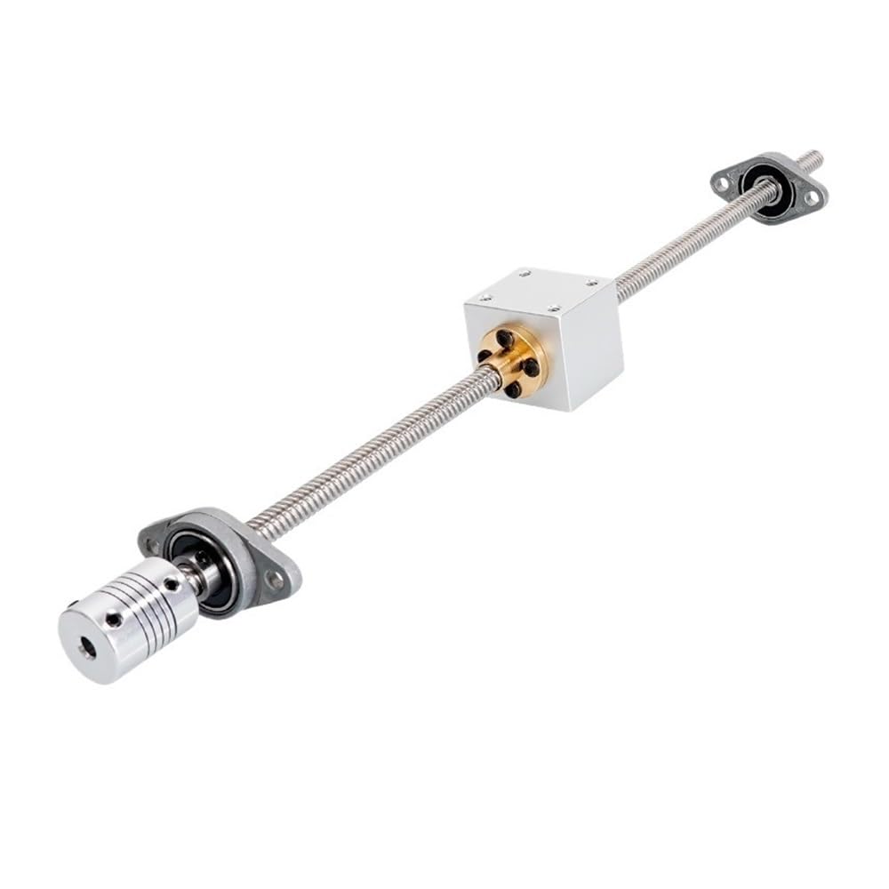 Kit tornillos trapezoidales T8 for máquinas CNC rosca 2 mm con soporte KFL