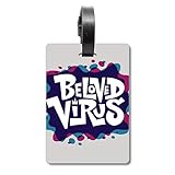 Graffiti Street Blue Red Beloved Virus Cruise Suitcase Bag Tag Tourister Identification Label