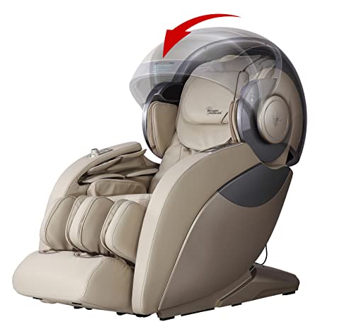 newgen medicals Luxus-Ganzkörper-Massagesessel mit Space-Cover, Bluetooth, App, beige – Bild 7