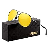 😊Das perfekte Geschenk für Ihre Liebsten 🍥 Nachtfahrbrille zu fahren ist ein gutes Geschenk für Menschen, die häufig fahren. Stilvolles Aussehen,Diese Brille kann mit einer Vielzahl von Kleidungsstücken verwendet werden und eignet sich sowohl für Freizeit- als auch für Unterhaltungszwecke bei geschäftlichen und formellen Anlässen. Sie können Ihre Augen vor rauen Umweltfaktoren schützen und ihre Sicherheit schützen. Die Leute werden denken, Sie haben Hunderte von Dollar ausgegeben.