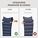 SOLOLUP Sport Band for Samsung Galaxy Watch 7 6 5 4 FE Bands 40mm 44mm/6&4 Classic 43 47 42 46 mm/5Pro 45mm,2 Pack No Gap Soft Silicone Smart Watch Bands for Men&Women for Samsung Watch 7 6 5 4 Strap