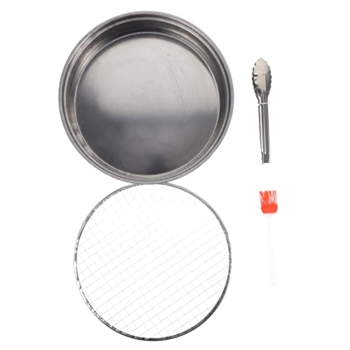 Happyyami 1 Set Griglia a Carbone Portatile Carbone Per Barbecue Portatile Mini Griglia Spiedini Marshmallow Fossa Grill Elettrico Da Esterno Griglia Elettrica Ninja Acciaio Inossidabile