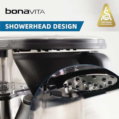 Bonavita 5 Cup Drip Coffee Maker Machine, One-Touch Pour Over, Auto Pause Brewing with Stainless Steel Double Wall Thermal Carafe, SCA Certified, Dishwasher Safe, BV1500TS - Image 4