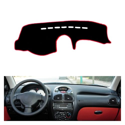 Cubiertas de salpicadero Citroën C2 2007 2008 tapizado negro alta resistencia