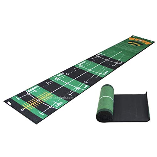 LKAMCBZMF Matelas d'entraînement à Base de Golf en caoutchou Tapis de Golf intérieur/extérieur 50 x 300 cm, Surface en Fibre de Polyamide, Base en TPR