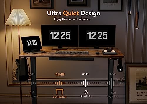 Claiks Standing Desk With Drawers, Stand Up Electric Standing Desk Adjustable Height, Sit Stand Desk Computer Workstation thumb #4