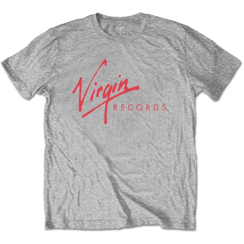 Image of Virgin Records T Shirt Classic Logo Official Mens Grey XXL
