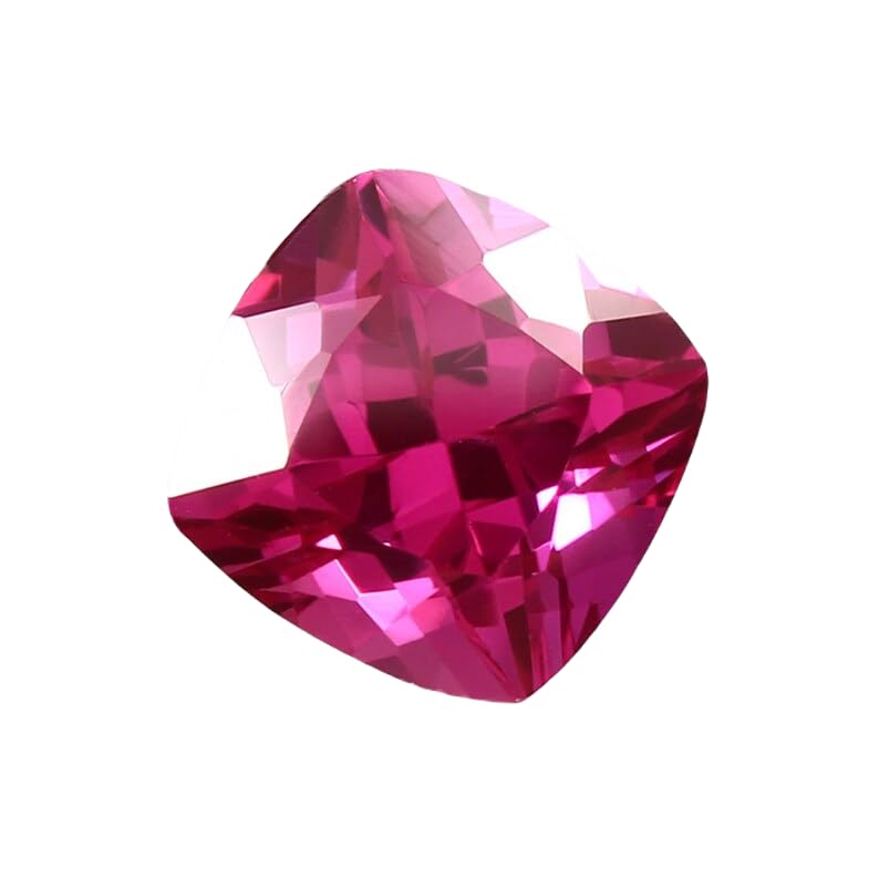 Rubellite Tourmaline naturelle coussin 11x8.7mm pour haute joaillerie