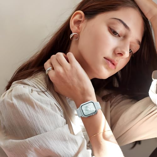 Braided Stretchy Band Compatible for Apple Watch Band and Case 40mm 41mm 42mm 44mm 45mm 46mm, Nylon Elastic Solo Loop and Protective Cover with Screen Protector for iWatch Series 11 10 9 8 7 SE 6 5 4 by Butifacion - Used condition - Image 6