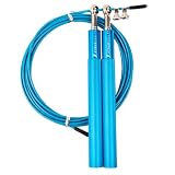 4YourHealth Springseil, Speed Rope Verstellbar Mit Hautfreundlichen Metal Griffe, Springseil Erwachsene & Kinder, Jumping Rope, Seilspringen Fitness, Crossfit Springseil