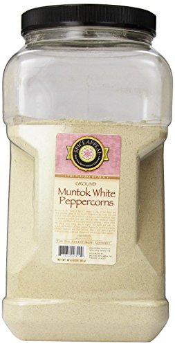 Spice Appeal Muntok White Peppercorns Ground, 80-Ounce Jar