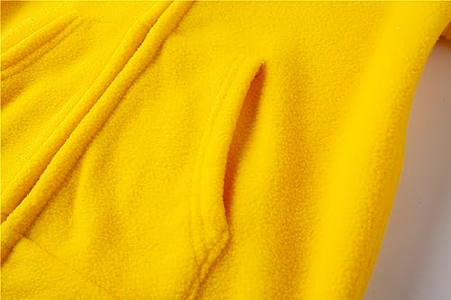 Mud Kingdom Cute Little Boy Fleece Jacket With Hood 4T Yellow Tiger #TOP5