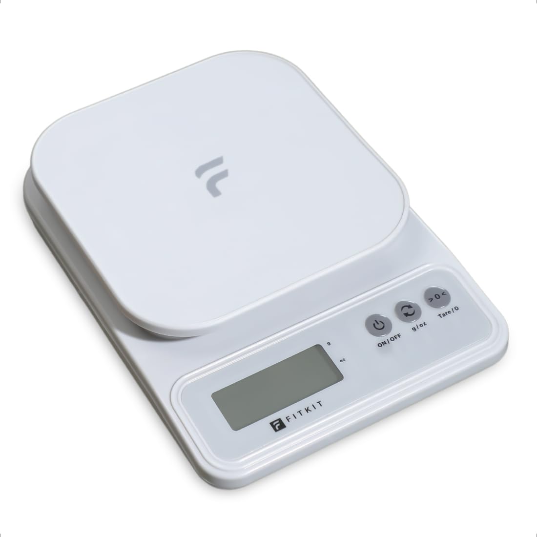 Fitkit by Cult Digital Kitchen Food Scale,10kg Limit, LCD Display, Tare & Unit Conversion, Ideal for Kitchen & Diet Tracking Fitkit by Cult Digital Kitchen Food Scale,10kg Limit, LCD Display, Tare & Unit Conversion, Ideal for Kitchen & Diet Tracking