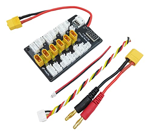 Upgraded XT30 Pro Parallel Charging Balance Board for 1S 2S 3S LiPo Batteries Compatible with XT...