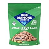 Blue Diamond Almonds, Bold Wasabi & Soy Sauce Flavored Snack Nuts, Bulk Bag, Pantry Staple, GMO-Free, Great for Parties, Lunch, Events, Holiday, and Healthy Snacking, 25 Oz Resealable Bag (Pack of 1)