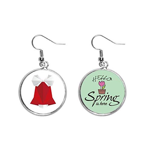 Pendientes de primavera de lazo de origami el regalo navideño ideal