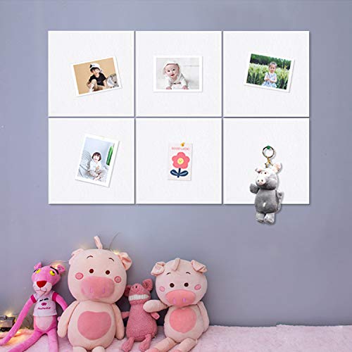 Yoillione Felt Pin Board For Bedrooms Offices Home, Bulletin Boards Square Notice Board White Memo Board, Diy Hexagon Cork Board Tiles Self Adhesive Pinboard For Wall Hecorative With 30 Push Pins #TOP3