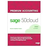 Sage Software 50 Premium U.S. 1-User One Year Subscription Cloud Connected Small Business Accounting...