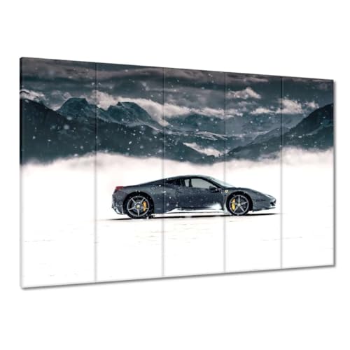 Peinture imprimée sur toile grand format 100 x 70 cm voiture de sport tableau de prestige H7096M
