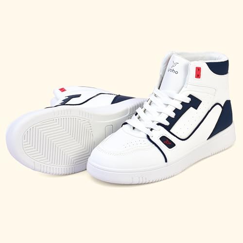 Image of YOHO Cherry Top Women's Attractive High-Top Dual-Tone Sneakers