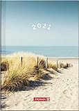 Baier & Schneider 'BRUNNEN 1079615021 Wochenkalender/Buchkalender 2021 Modell 796 ''Strand'''