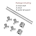 Surprecision 8mm Linear Motion Shaft Kit with 2pcs Linear Shaft Rod 400mm + 2pcs Slide Block Bearing SCS8UU + 4pcs SK8 Aluminium Guide Rail Support for Printer and CNC DIY