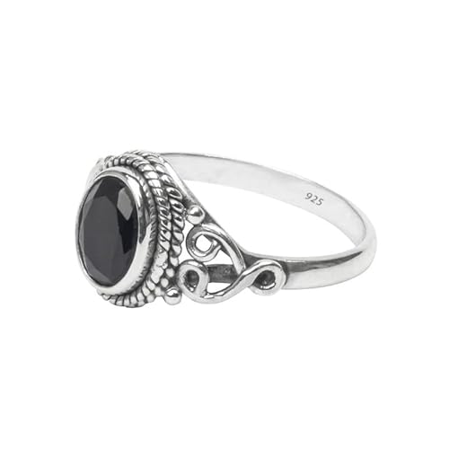 Black Tourmaline Stone Ring 925 Sterling Silver Statement Ring For Women Handmade Rings Gemstone Christmas Promise Ring Size Us 10 Gift For Her #TOP2