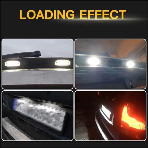 Luz de matrícula LED para Volvo que elimina el error de bombilla fundida 6