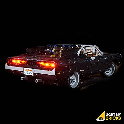 Light My Bricks für Lego Doms Dodge Charger #42111 Lichtset mit verschiedenen Bit-Lichtern - Streifenlicht… – Bild 5
