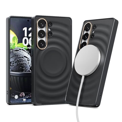 miak Galaxy S26 Ultra �p SCOOP �}�O�l�b�g�P�[�X Qi2/MagSafe�Ή� [ �A�C�X�N���[�����`�[�t�̗��̃f�U�C�� ���̓}�O�l�b�g���� �A���~�����J�����t���[�� �����Y�ی� 3�d�\�� �Ռ��z�� �}�b�g�R�[�e�B���O �h�o�݌v 
