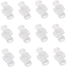 Syringe Adapters TAODAN 12pcs Clear Plastic Female Luer Syringe to Syringe Transfer Joint Lock Connector to Syringe Coupler Adapter Lock Connector Kit