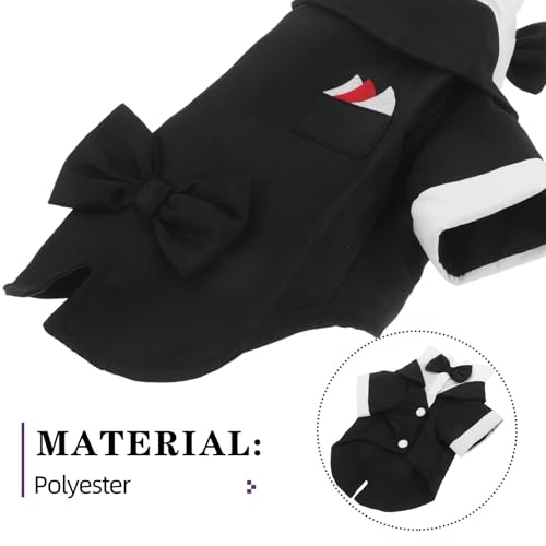 Smoking pour chien avec nœud ajustable et textile doux de cérémonie - 4
