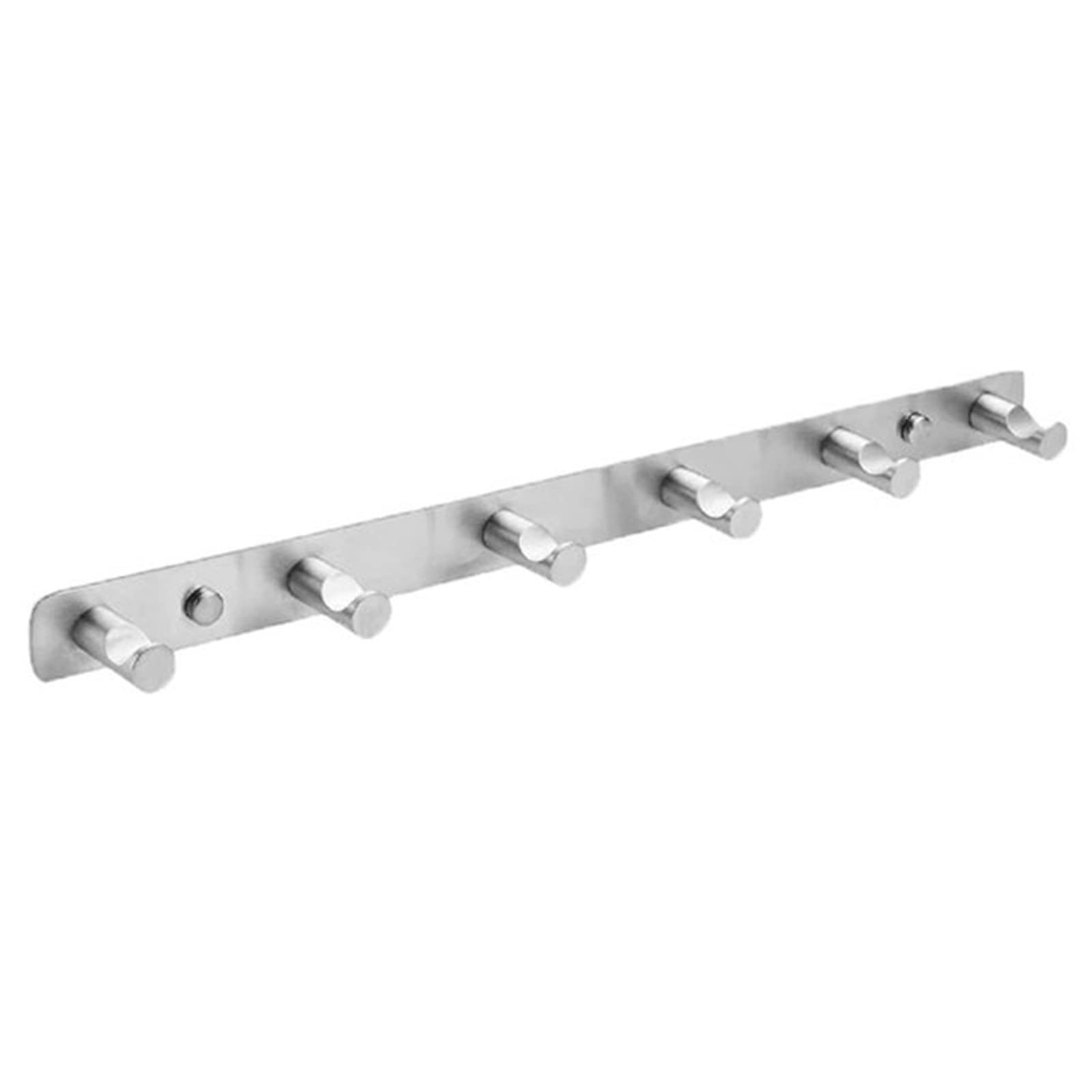 Ylfkwlhrw Silver Towel Hooks Wall Mounted Wall-Mounted Hook And Hanger Heavy-Duty For Bathroom Door Kitchen(6 Hooks)