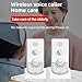 Irishom 2 Pack Intercoms Wireless for Home Voice Bidirectional Caller Home Ultra Long Distance Portable Wireless Voice Interphone Elderly Caller Room to Room Communication