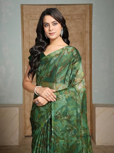 Image of Garden Vareli Nara Chiffon Abstract Printed Saree