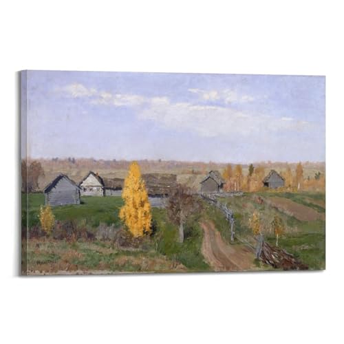 Impression sur toile Isaac Levitan Golden Autumn pour déco murale de salon